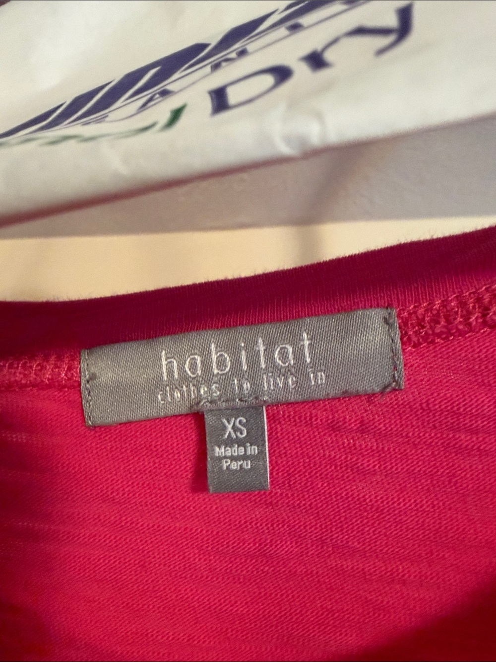 Habitat pink cotton scoop neck tshirt - size XS - Picture 2 of 7